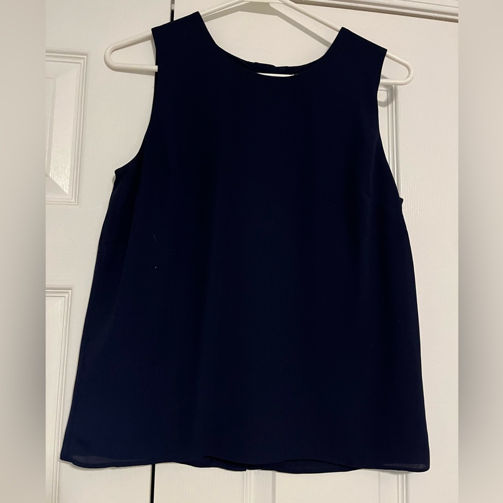Banana Republic Dark Blue Sleeveless Top